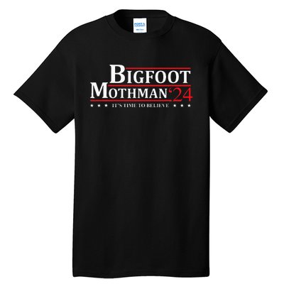 Bigfoot Mothman President 2024 Election Campaign Tall T-Shirt