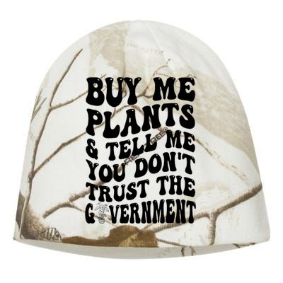 Buy Me Plants And Tell Me You Don't Trust The Government Kati - Camo Knit Beanie