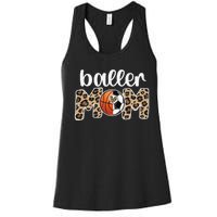 Baller Mom Proud Basketball Soccer Player Mother Women's Racerback Tank