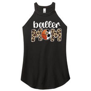 Baller Mom Proud Basketball Soccer Player Mother Women's Perfect Tri Rocker Tank