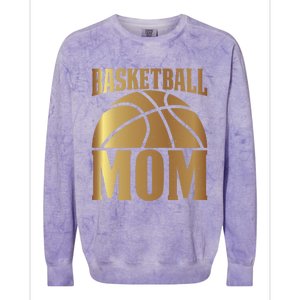 Basketball Mom Player Coach Sports Lover Graphic Funny Gift Colorblast Crewneck Sweatshirt