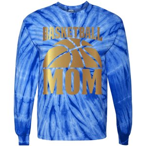 Basketball Mom Player Coach Sports Lover Graphic Funny Gift Tie-Dye Long Sleeve Shirt