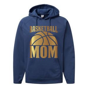 Basketball Mom Player Coach Sports Lover Graphic Funny Gift Performance Fleece Hoodie