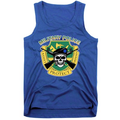 Badgiftass Military Police Skull Gift Tank Top