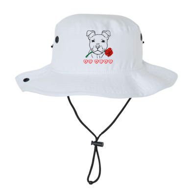 Be Mine Puppy With Rose Sweetheart Valentines Gift Legacy Cool Fit Booney Bucket Hat