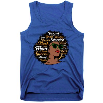 Black Mom Queen Afro African Dope Black Mother Melanin Cute Gift Tank Top