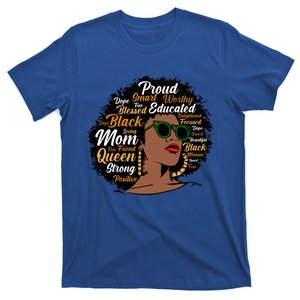 Black Mom Queen Afro African Dope Black Mother Melanin Gift T-Shirt