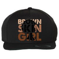 Black Melanin Queen Magic Brown Skin Juneteenth Wool Snapback Cap