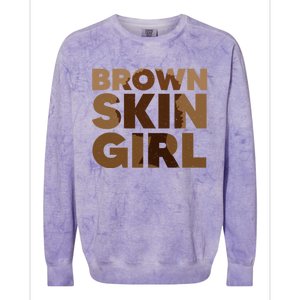 Black Melanin Queen Magic Brown Skin Juneteenth Gift Colorblast Crewneck Sweatshirt