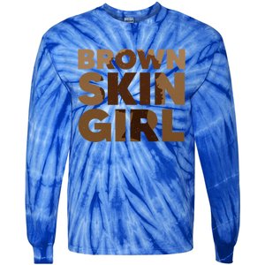 Black Melanin Queen Magic Brown Skin Juneteenth Gift Tie-Dye Long Sleeve Shirt