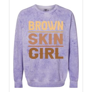 Black Melanin Queen Magic Brown Skin Juneteenth Gift Colorblast Crewneck Sweatshirt