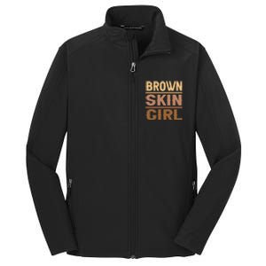 Black Melanin Queen Magic Brown Skin Juneteenth Gift Core Soft Shell Jacket