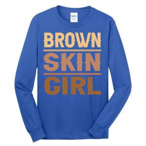 Black Melanin Queen Magic Brown Skin Juneteenth Gift Tall Long Sleeve T-Shirt