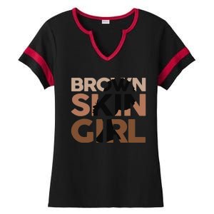 Black Melanin Queen Magic Brown Skin Girl Juneteenth Wo Ladies Halftime Notch Neck Tee