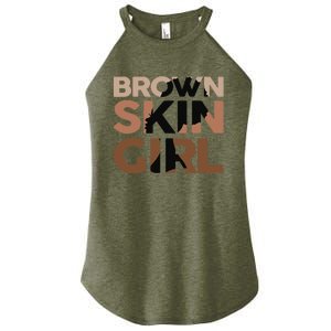 Black Melanin Queen Magic Brown Skin Girl Juneteenth Wo Women's Perfect Tri Rocker Tank