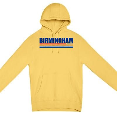 Birmingham Michigan Retro Premium Pullover Hoodie