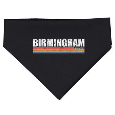 Birmingham Michigan Retro USA-Made Doggie Bandana