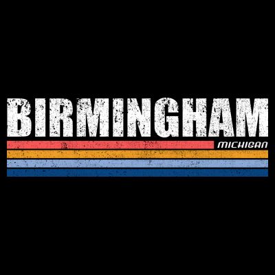 Birmingham Michigan Retro T-Shirt
