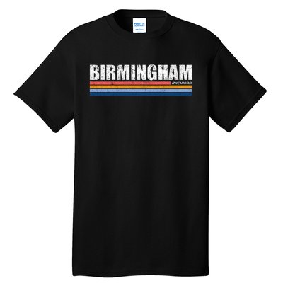 Birmingham Michigan Retro Tall T-Shirt