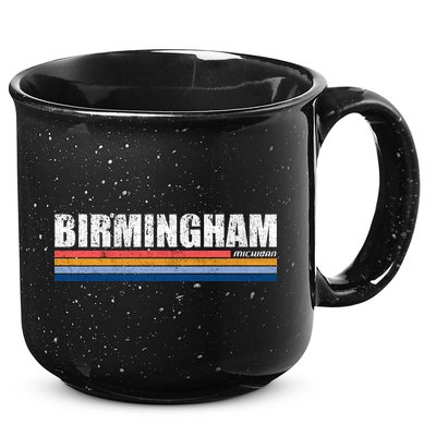 Birmingham Michigan Retro 15oz Campfire Ceramic Mug
