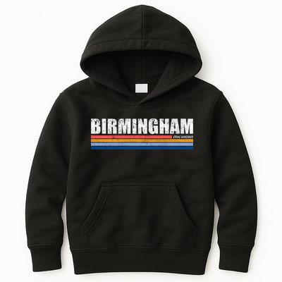 Birmingham Michigan Retro Kids Hoodie