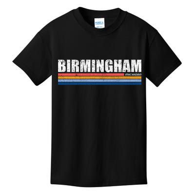 Birmingham Michigan Retro Kids T-Shirt
