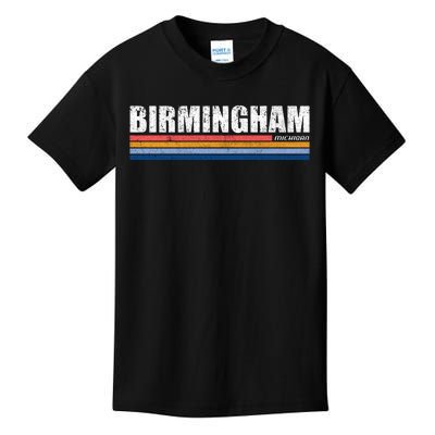 Birmingham Michigan Retro Kids T-Shirt