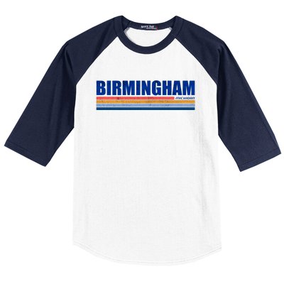 Birmingham Michigan Retro Baseball Sleeve Shirt