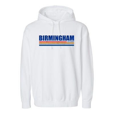 Birmingham Michigan Retro Garment-Dyed Fleece Hoodie