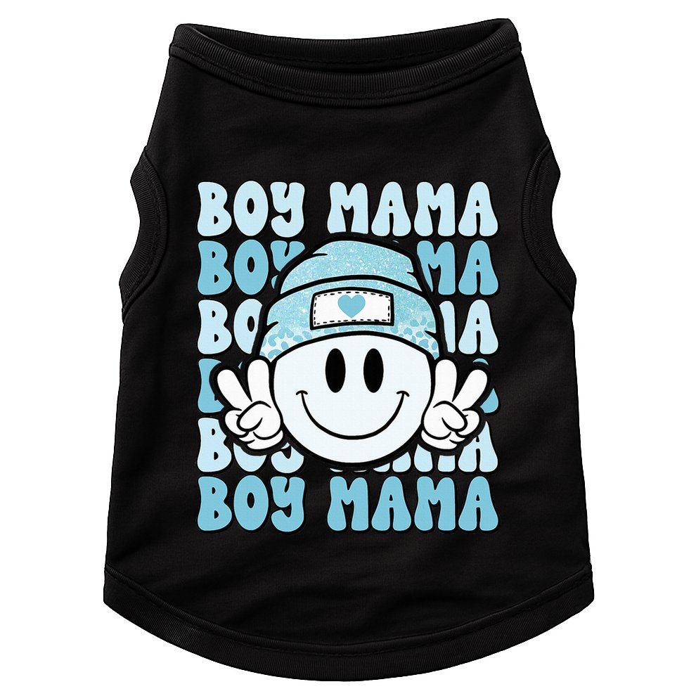 Boy Mama Retro Gift For Mother Mom Of Sons Doggie Tank
