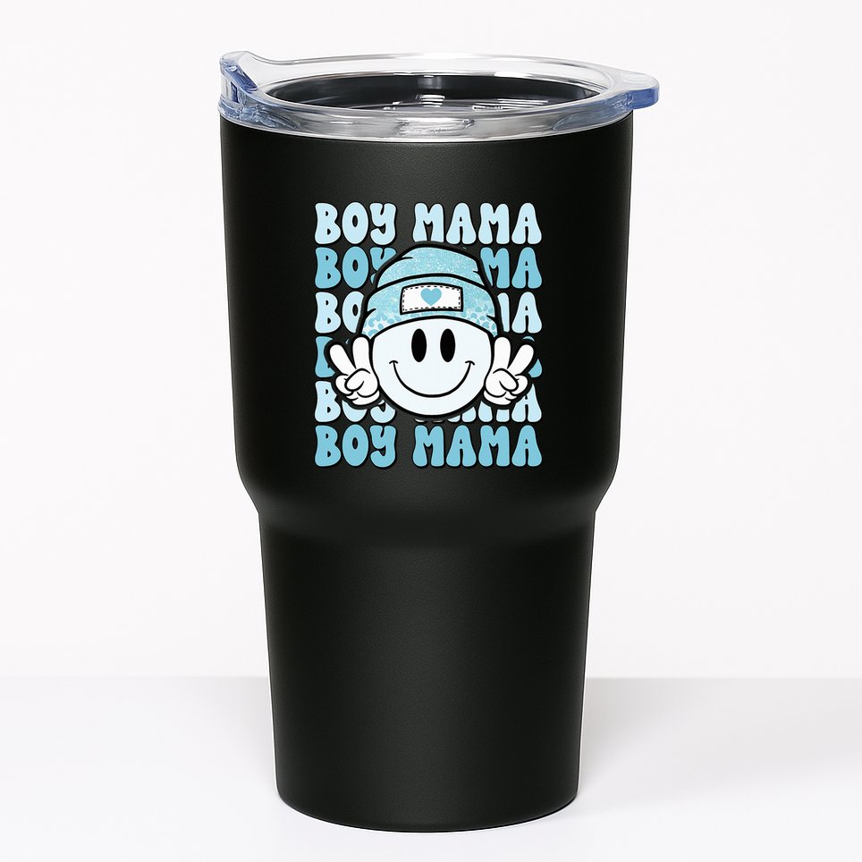 Boy Mama Retro Gift For Mother Mom Of Sons Tumbler