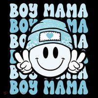 Boy Mama Retro Gift For Mother Mom Of Sons Premium T-Shirt