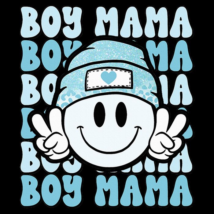 Boy Mama Retro Gift For Mother Mom Of Sons Wool Snapback Cap