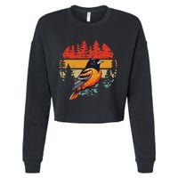 Baltimore Maryland Retro Vintage Cropped Pullover Crew