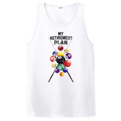 Billiards My Retirement Plan Play Pool Funny Retired Player Great Gift PosiCharge Competitor Tank