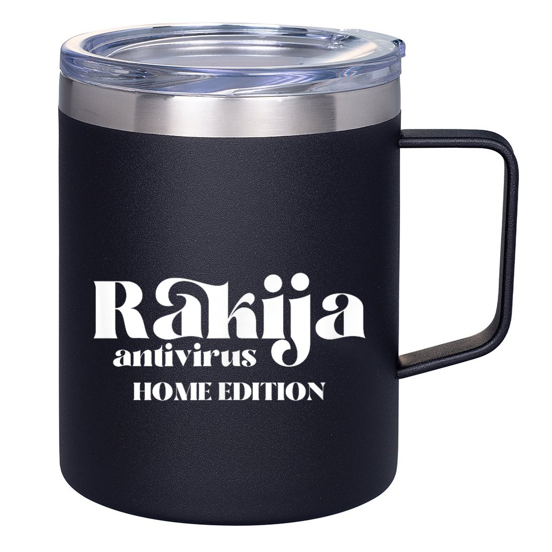 Balkan Memes Rakija Antivirus Home Edition 12oz Stainless Steel Coffee Mug