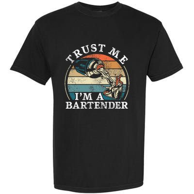 Bartender Mixologist Retro Vintage Trust Me IM A Bartender Garment-Dyed Heavyweight T-Shirt