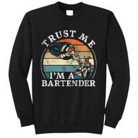 Bartender Mixologist Retro Vintage Trust Me IM A Bartender Sweatshirt