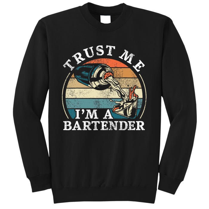 Bartender Mixologist Retro Vintage Trust Me IM A Bartender Sweatshirt