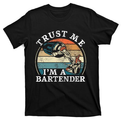 Bartender Mixologist Retro Vintage Trust Me IM A Bartender T-Shirt