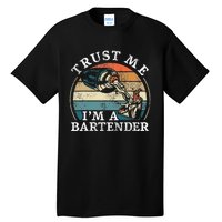 Bartender Mixologist Retro Vintage Trust Me IM A Bartender Tall T-Shirt