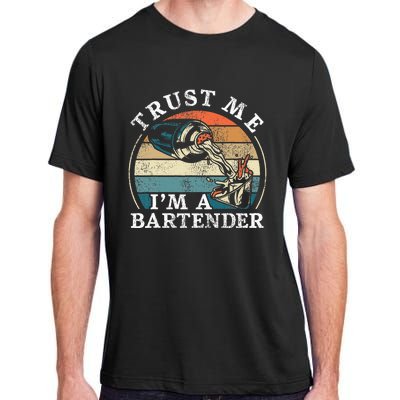 Bartender Mixologist Retro Vintage Trust Me IM A Bartender Adult ChromaSoft Performance T-Shirt