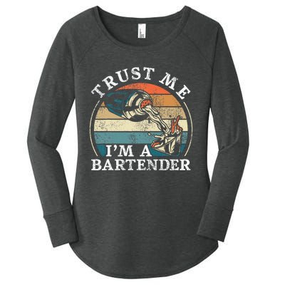 Bartender Mixologist Retro Vintage Trust Me IM A Bartender Women's Perfect Tri Tunic Long Sleeve Shirt