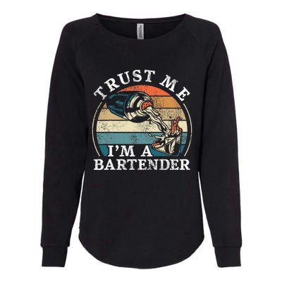 Bartender Mixologist Retro Vintage Trust Me IM A Bartender Womens California Wash Sweatshirt