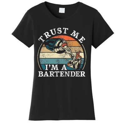 Bartender Mixologist Retro Vintage Trust Me IM A Bartender Women's T-Shirt