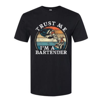 Bartender Mixologist Retro Vintage Trust Me IM A Bartender Softstyle CVC T-Shirt