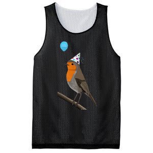 Bird Motif Robin Bird Animal Drawing Birthday Mesh Reversible Basketball Jersey Tank