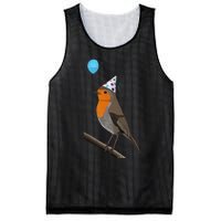 Bird Motif Robin Bird Animal Drawing Birthday Mesh Reversible Basketball Jersey Tank