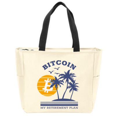 Bitcoin My Retirement Plan Crypto Apparel Zip Tote Bag
