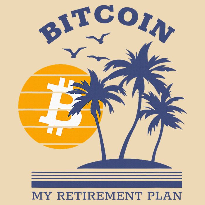 Bitcoin My Retirement Plan Crypto Apparel Zip Tote Bag